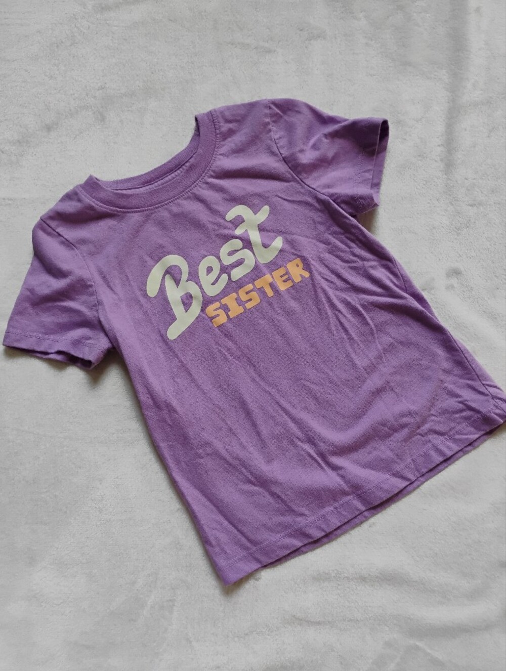 Purple Graphic Tee | Best Sister T-shirt | 3T